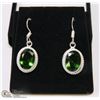 Image 1 : #29-GREEN PERIDOT GEMSTONE EARRINGS