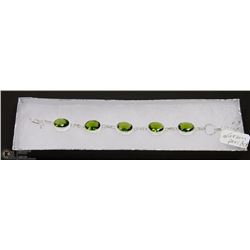 #30-GREEN PERIDOT GEMSTONE BRACELET
