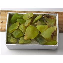 #15 - LOT OF 44.5 NATURAL ROUGH GREEN OPALS