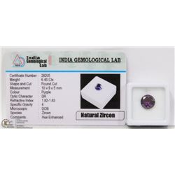 #31-NATURAL PURPLE ZIRCON 6.40CTS