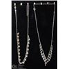 Image 1 : LOT OF 2 RHINESTONE NECKLACES *DISPLAY NOT INCLUDED*