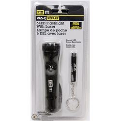 LOT OF 2 LED FLASHLIGHTS WITH LASER SETS