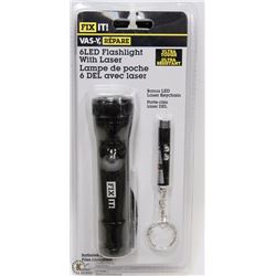 LOT OF 2 LED FLASHLIGHTS WITH LASER SETS