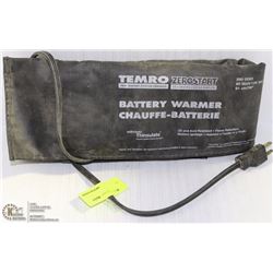 TEMRO ZEROSTART BATTERY WARMER W/ THINSULATE