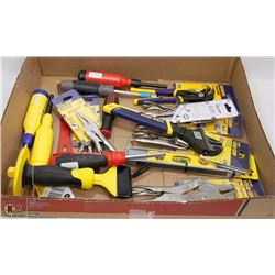 FLAT OF NEW ASSORTED HAND TOOLS