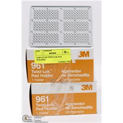 PAIR OF 3M TWISTLOK PAD HOLDERS