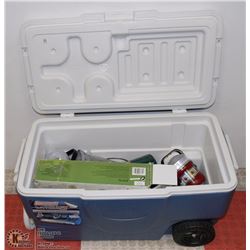 COLEMAN WHEELED 85GAL EXTREME5 COOLER W/ TWO