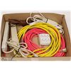 Image 1 : BOX OF EXTENSION CORDS, POWER BARS AND