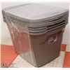Image 1 : BUNDLE OF 4 GREY STERILITE 68 L STORAGE