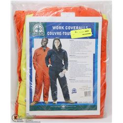 PUT-IT-ON HI-VIS WORK COVERALLS SIZE:42