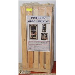 PINE WOOD SHELVING ***ASSEMBLY REQUIRED