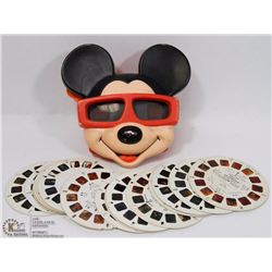 1980'S MICKEY MOUSE VIEWMASTER WITH 15 PLUS