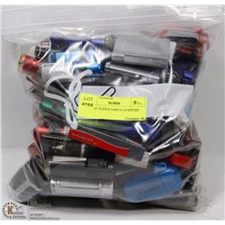 BAG OF SEIZED TORCH LIGHTERS ETC