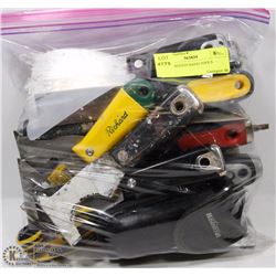 BAG OF SEIZED HAND TOOLS