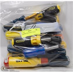 BAG OF SEIZED HAND TOOLS