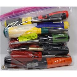 BAG OF SEIZED HAND TOOLS