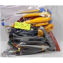 BAG OF SEIZED UTILITY KNIVES