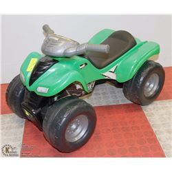 GREEN RIDE-ON KIDS QUAD