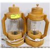 Image 1 : 2 WOOD LAMPS