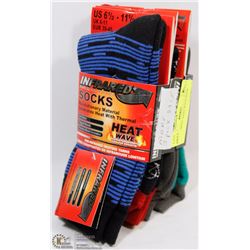 3 PACK MENS  HEAT WAVE SOCK