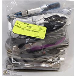 BAG OF SEIZED CORKSCREWS