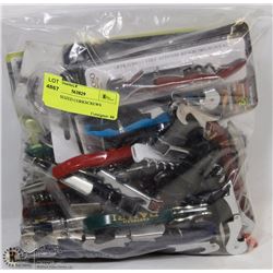 BAG OF SEIZED CORKSCREWS