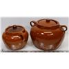 Image 1 : 2 ALBERTA POTTERIES  REDCLIFF BEAN POTS