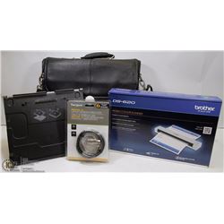 LOT W/ NEW TARGUS LAPTOP CABLE LOCK, BROTHER