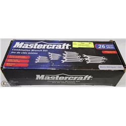 NEW MASTERCRAFT 26 PIECES COMBINATION WRENCH SET