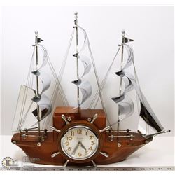 MASTERCRAFTERS YANKEE CLIPPER SHIP CLOCK   MODEL W