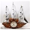 Image 1 : MASTERCRAFTERS YANKEE CLIPPER SHIP CLOCK   MODEL W