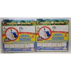 TWO PACK OF DRY ERASE LEARNING BOOKS