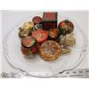 Image 1 : ESTATE COLLECTION OF TRINKET BOXES AND GLASS