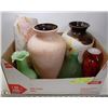 Image 1 : BOX OF VARIOUS VASES