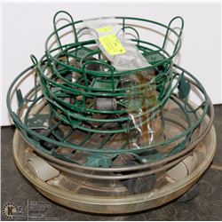 SET OF 6 WHEELED PLANT POT BASES - RANGING IN SIZE