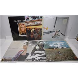 BOX OF RECORDS INCL JOHN LENNON, PAUL MCCARTNEY,