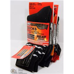 3 PACK MENS  HEAT WAVE SOCK