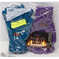 2 PACK LADIES HEAT WAVE GLOVES