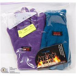 2 PACK LADIES HEAT WAVE GLOVES