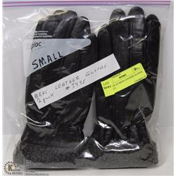 2 PACK OF MENS LEATHER GLOVES SMALL