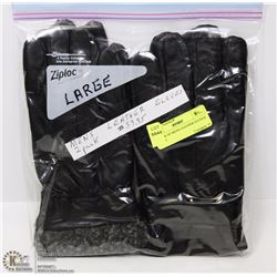 2 PACK OF MENS LEATHER GLOVES LARGE