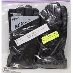 2 PACK OF MENS LEATHER GLOVES MEDIUM