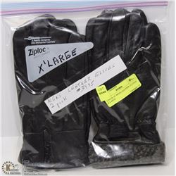 2 PACK OF MENS LEATHER GLOVES X-LARGE