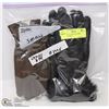 Image 1 : 2 PACK OF LADIES LEATHER GLOVES SMALL