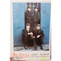 BEATLES 1963 ROYAL COMMAND PERFORMANCE POSTER