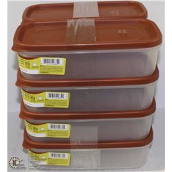 LOT OF 8 RUBBERMAID 1.18L FOOD CONTAINERS