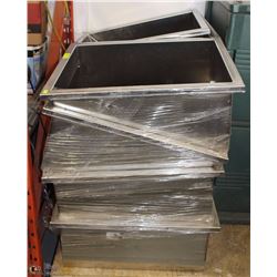 8 PC STANLESS STEEL INSERTS