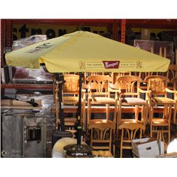 COORS LARGE BANQUET YELLOW  PATIO UMBRELLA