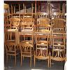 Image 1 : LOT OF 39 UPHOLSTERED WOODEN CHAIRS