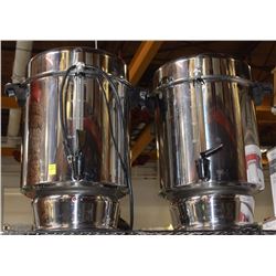 2 COFFEE URNS (INCOMPLETE)